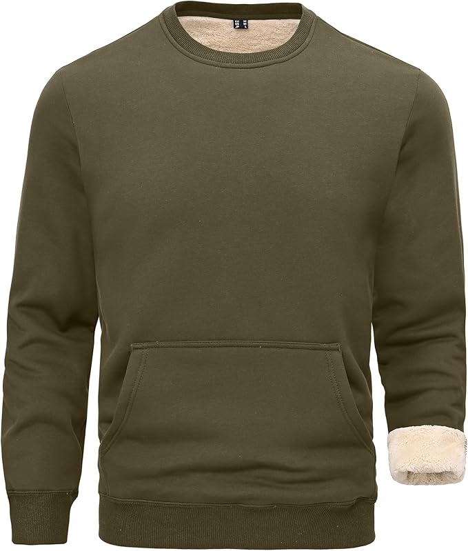 Fleece-lined insulating mid-layer sweater — recommended for Arctic cold in Utqiaġvik