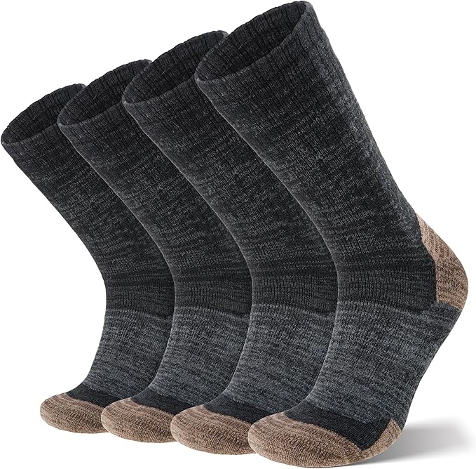 Merino wool thermal socks — essential for keeping feet warm in Arctic cold